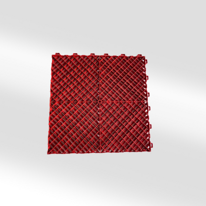 Dalles pvc Rouge  40x40 cm 1,8 d'épaisseur