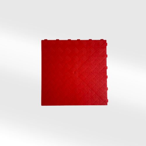 Dalles pvc pleine Rouge 40x40 cm 1,8 d'épaisseur