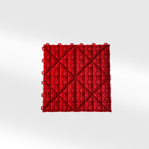 Dalles pvc pleine Rouge 40x40 cm 1,8 d'épaisseur